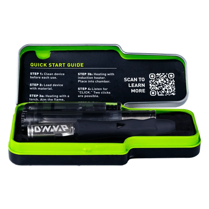 DynaVap The B Vaporizer Metall-Case offen mit Zubehör