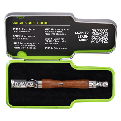 DynaVap WoodWynd Vaporizer Holz Stem Case geöffnet