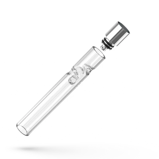 Norddampf Hammah Glass Tube Steel Pod, Mundstück mit Glasrohr in Edelstahlfassung