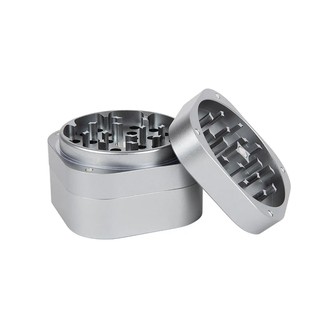 PAX Vaporizer Zubehör Grinder silber geöffnet