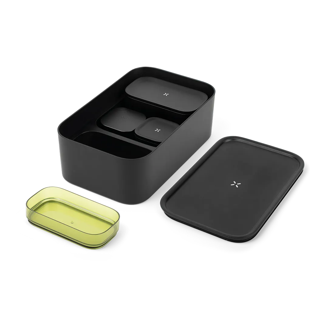 PAX Zubehör Stash Box Aufbewahrungsbox für Kräuter schwarz ausgebreitet