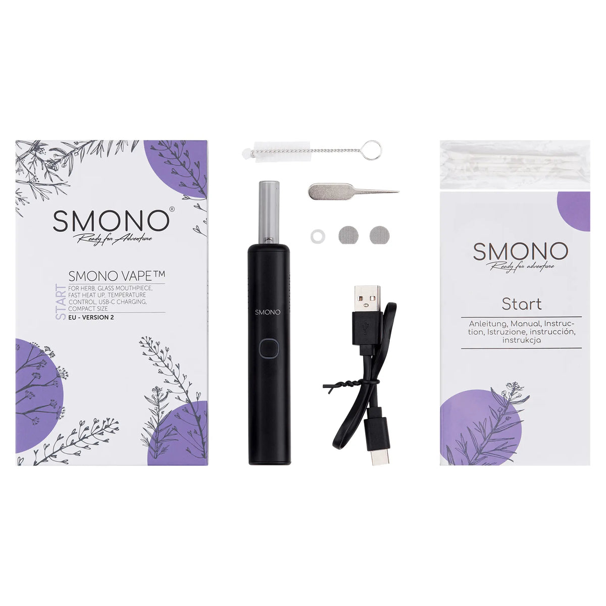 Smono Start Vaporizer Lieferumfang