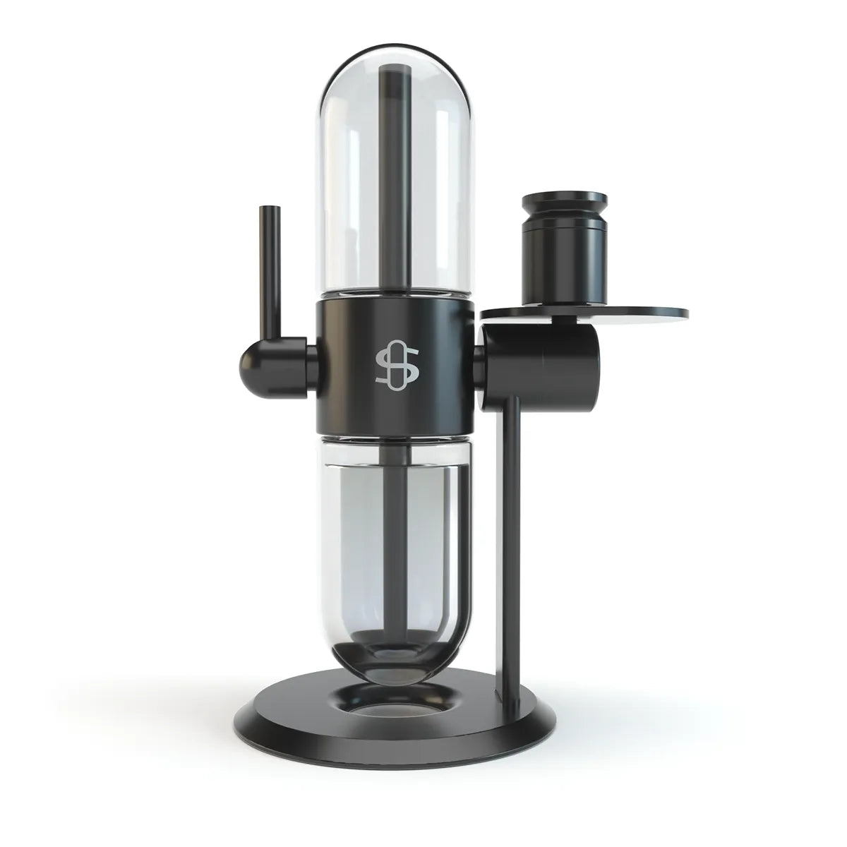Stündenglass Gravity Infuser Schwarz Frontansicht