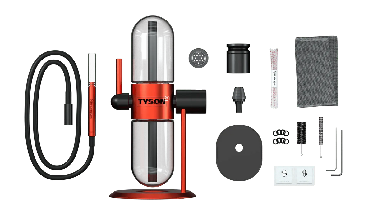 Stündenglass Gravity Infuser Tyson Edition Lieferumfang